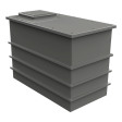 3001 Litre GRP One Piece Water Tank - Insulated