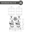 1 1/2" Twin Pump Booster Set (Mid Curve Duty 100L/Min @ 6Bar)