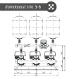 2" Three Pump Booster Set (Mid Curve Duty 180L/Min @ 4Bar)