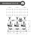 2 1/2" Three Pump Booster Set (Mid Curve Duty 300 L/Min @ 5.5Bar)