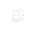 Grundfos GT-HR 140 Litre Expansion Vessel - 6 Bar