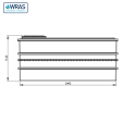 3185 Litre GRP Two Piece Water Tank - Insulated