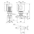 Grundfos TPE 32-230/2-A-F-A-BQQE Variable Speed Single Stage In-Line Pump