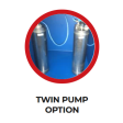 Pedrollo Powertank Utility 500 Litre (Variable Speed) TWIN Domestic Booster Set