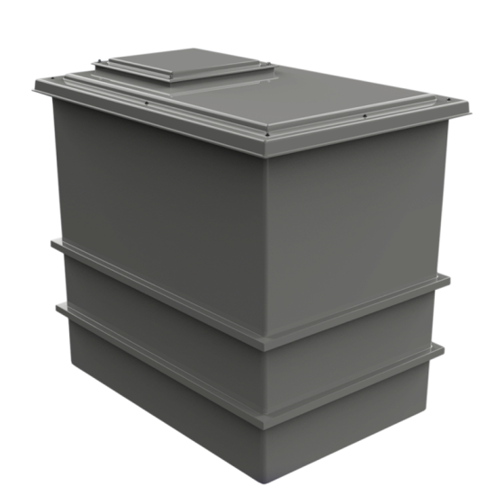 2250 Litre GRP One Piece Water Tank - Insulated