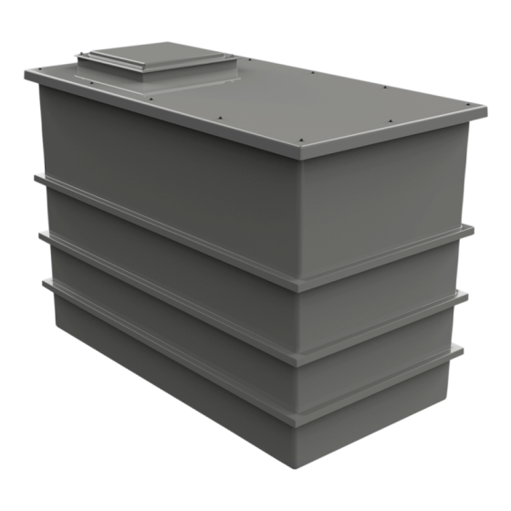 3001 Litre GRP One Piece Water Tank - Insulated