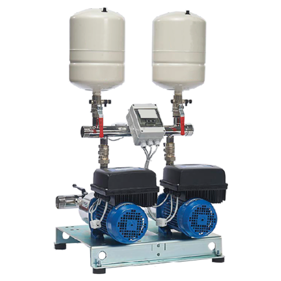 1 1/2" Twin Pump Booster Set (Mid Curve Duty 100L/Min @ 6Bar)