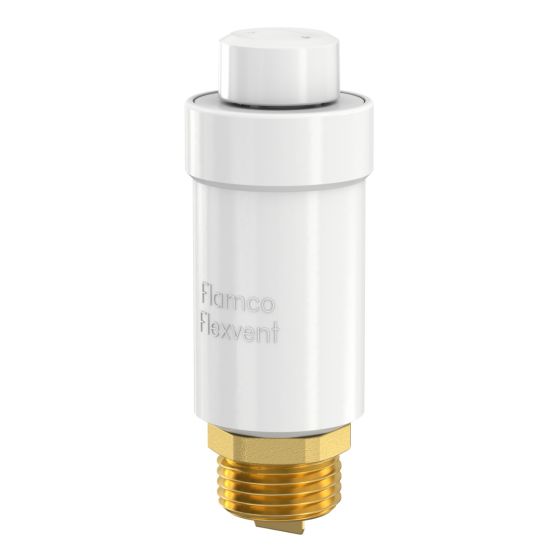 Flamco Flexvent 1/2 White (with bubble breaker) Automatic Air Vent